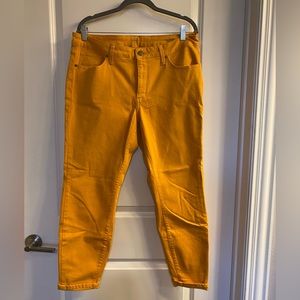 Size 16, mustard yellow skinny jeans